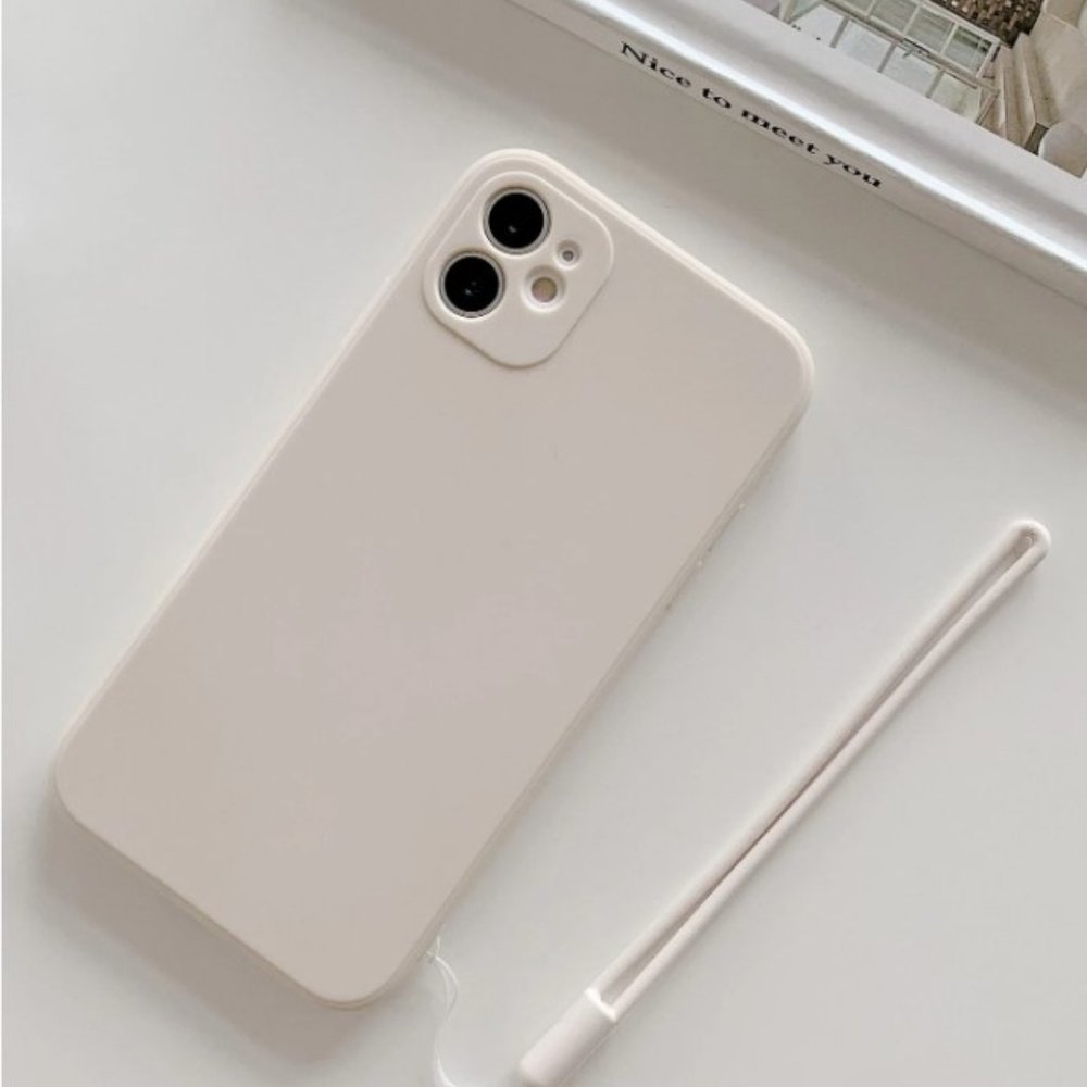 NEW iPhone 13 /13 Pro/ 13 Pro Max Silicone Case Camera Lens Cover - Color: Beige